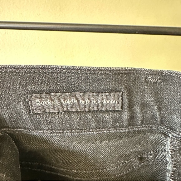 Citizens of Humanity Rocket Ankle High Rise Skinny Jeans w/ Stud Detail 26 Black - Picture 11 of 13